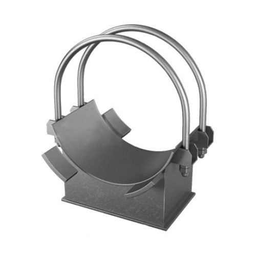 Опора хомутовая неподвижная для трубопроводов ТЭС и АЭС Ст3 920х700х700х150 мм ОСТ 34-10-618-93 в Абакане