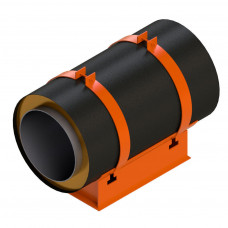 Опора скользящая хомутовая для труб в ППУ изоляции 313.ТС-008.011 133х225 мм Серия 313.ТС-008.000