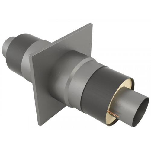 Опора неподвижная щитовая в оцинкованной ППУ изоляции для отопления 09Г2С 630х800х1000х2000 мм ГОСТ 30732-2006