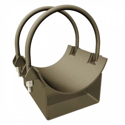 Опора двуххомутовая неподвижная 465 мм ОСТ 108.275.38-80 в Абакане