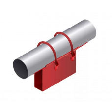 Опора неподвижная приварная корпусная для тепловых сетей исп. А12 / АС12 09Г2С 108х80х340х100 мм ОСТ 36-146-88 3 кг