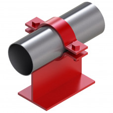 Опора неподвижная хомутовая тавровая для тепловых сетей исп. АС00 ВСт3 25х50х100х70 мм ОСТ 36-146-88 1 кг