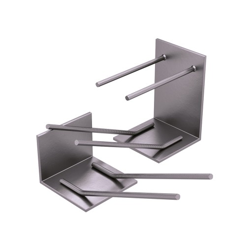 Закладная деталь для железобетонных конструкций оцинкованная МН129-3 200х120х40 мм Серия 1.400-15 Выпуск 1